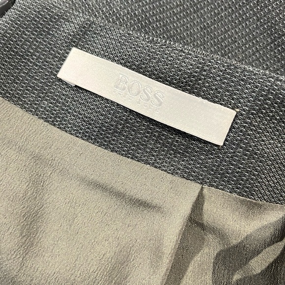 Boss Hugo Boss Vilina 5 Grey Belted Pencl Skirt - Picture 9 of 11